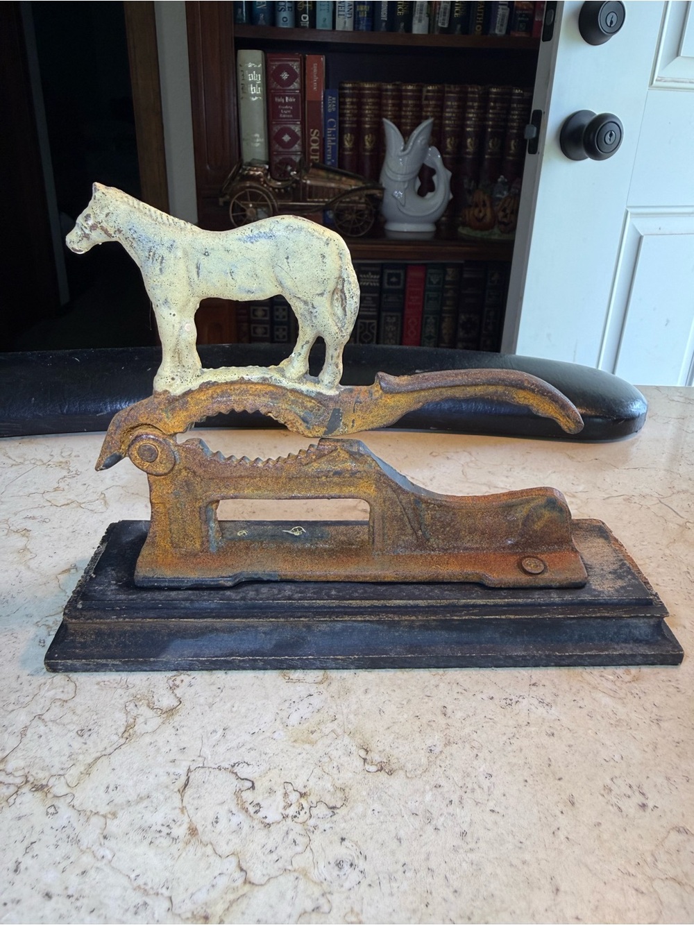 Vintage Cast Iron Horse Nut Cracker